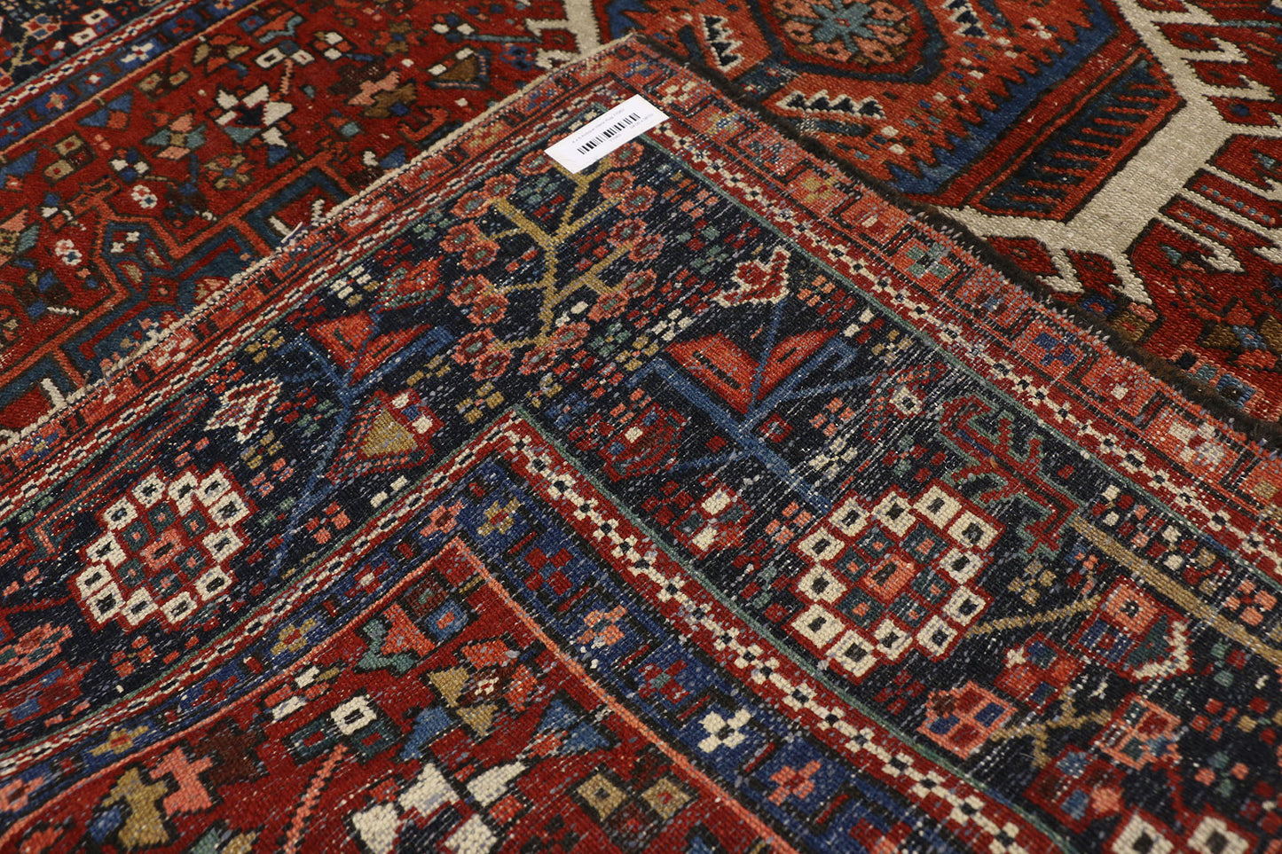 4 x 6 Antique Persian Heriz Rug 77063