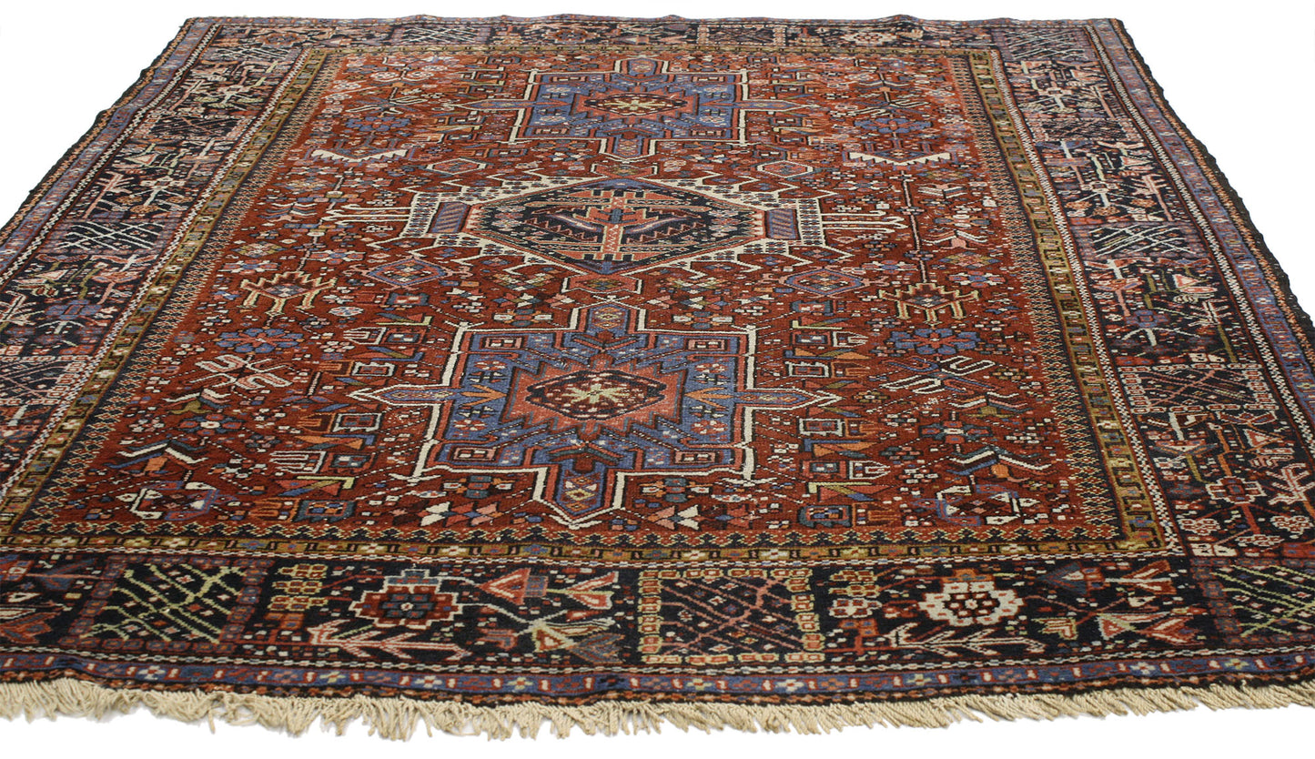 5 x 6 Antique Persian Heriz Rug 77065