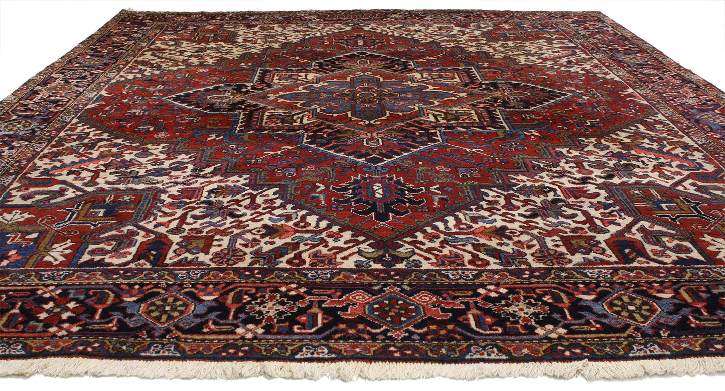 9 x 11 Vintage Heriz Rug 77087