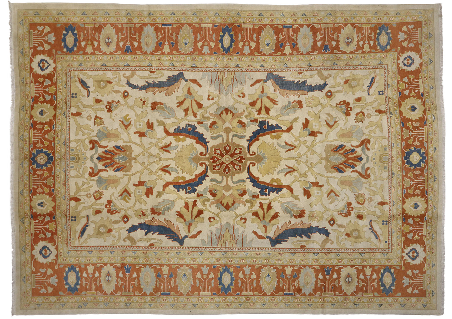 10 x 14 Vintage Persian Mahal Rug 77117
