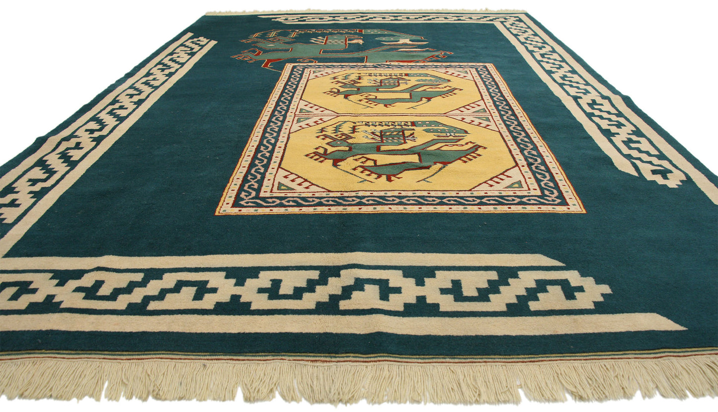 8 x 12 Vintage Oushak Rug 77128