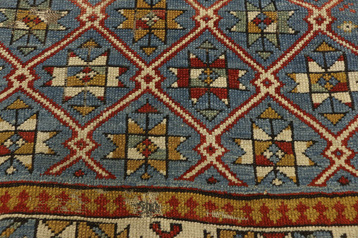 3 x 4 Antique Caucasian Shirvan Rug 77146