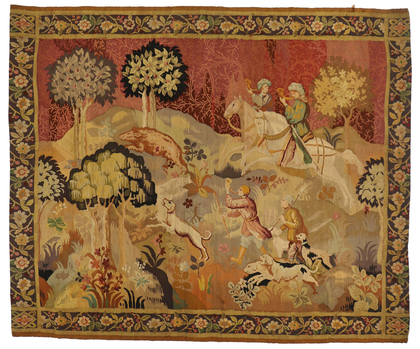7 x 8 Antique Tapestry 77152