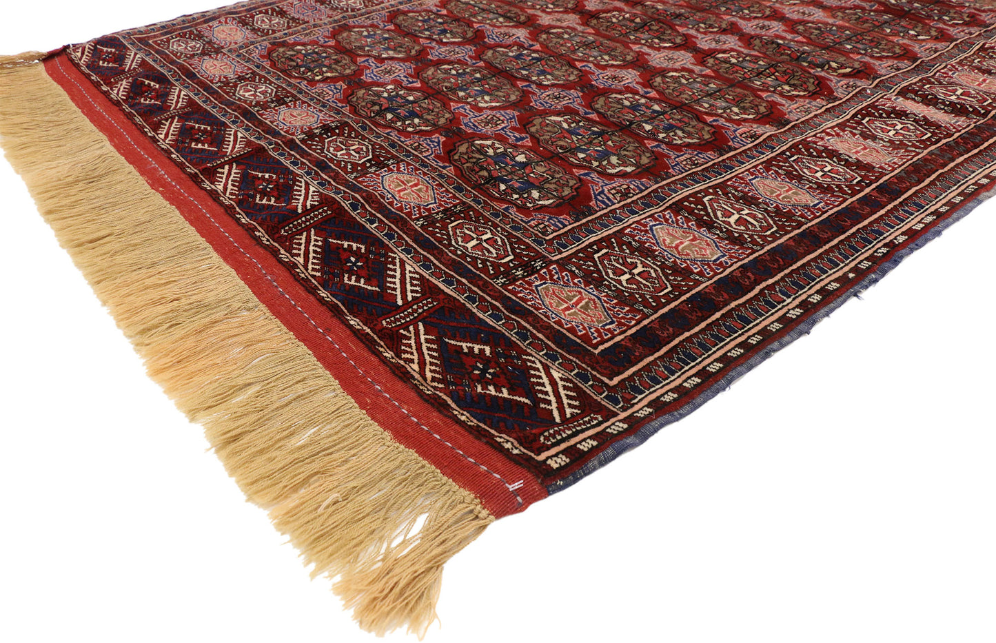 4 x 6 Vintage Turkmenistan Tekke Rug 77157