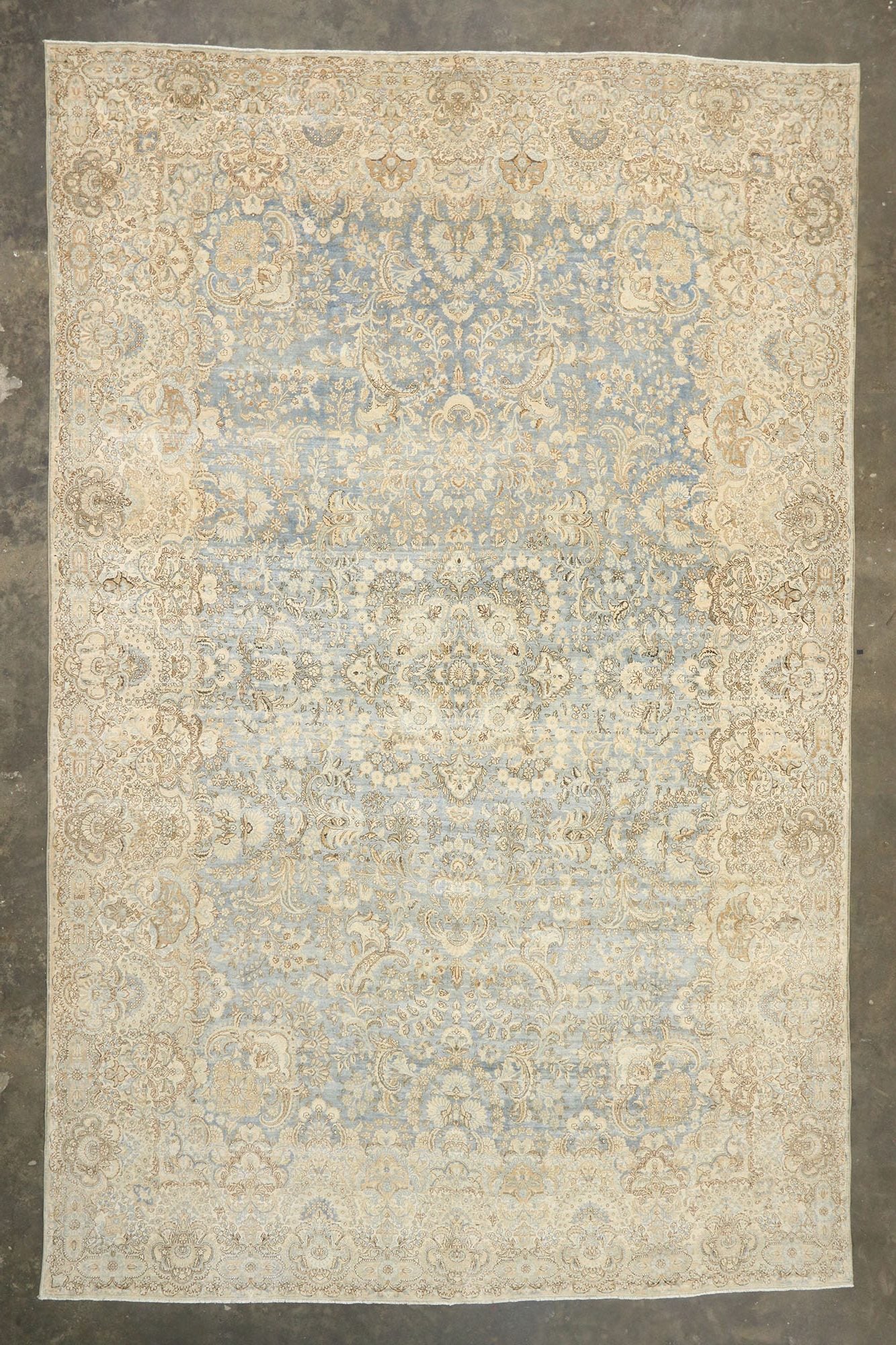 11 x 17 Antique Persian Kerman Rug 77167