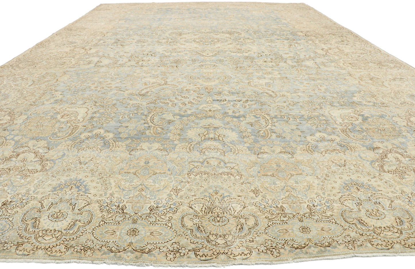 11 x 17 Antique Persian Kerman Rug 77167