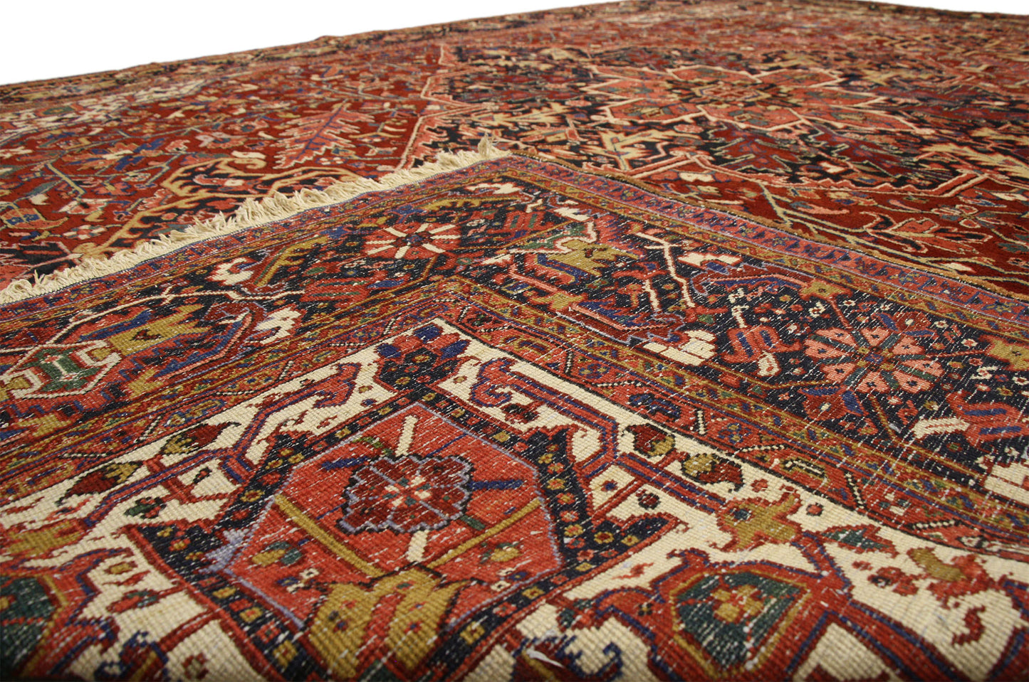 12 x 16 Antique Heriz Rug 77174