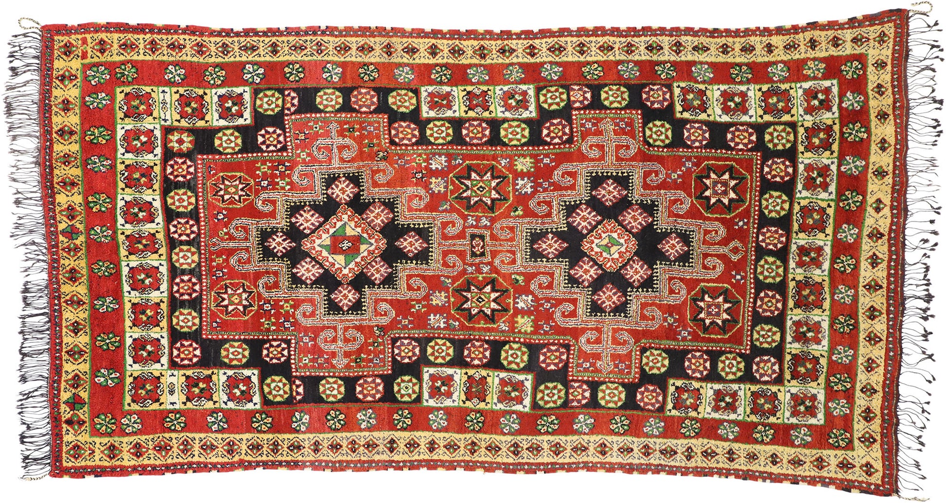6 x 12 Vintage Rabat Moroccan Rug 77203