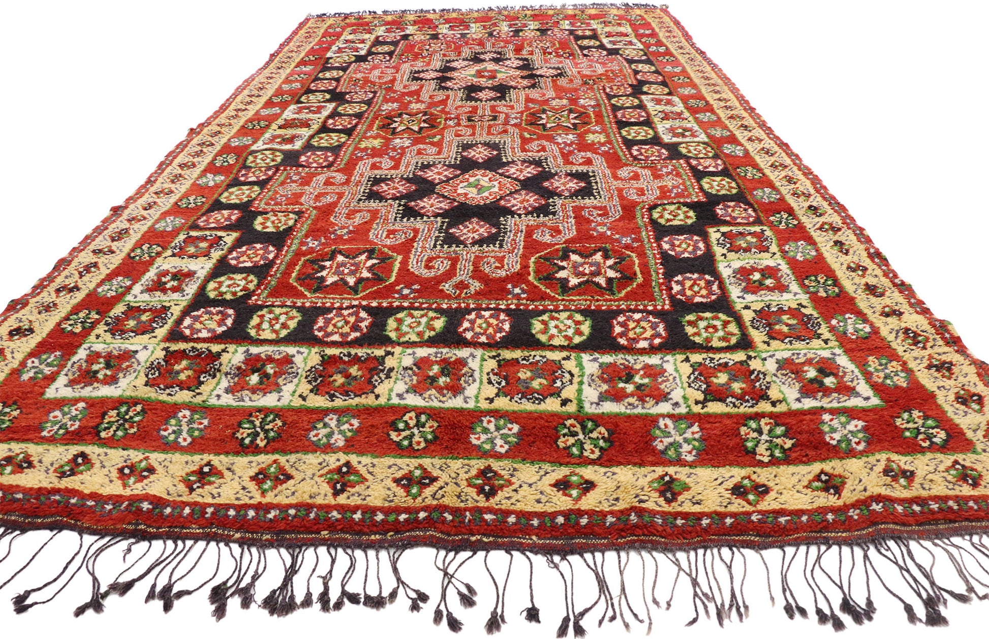 6 x 12 Vintage Rabat Moroccan Rug 77203