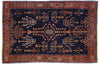 4 x 6 Antique Persian Sarouk Rug 77208
