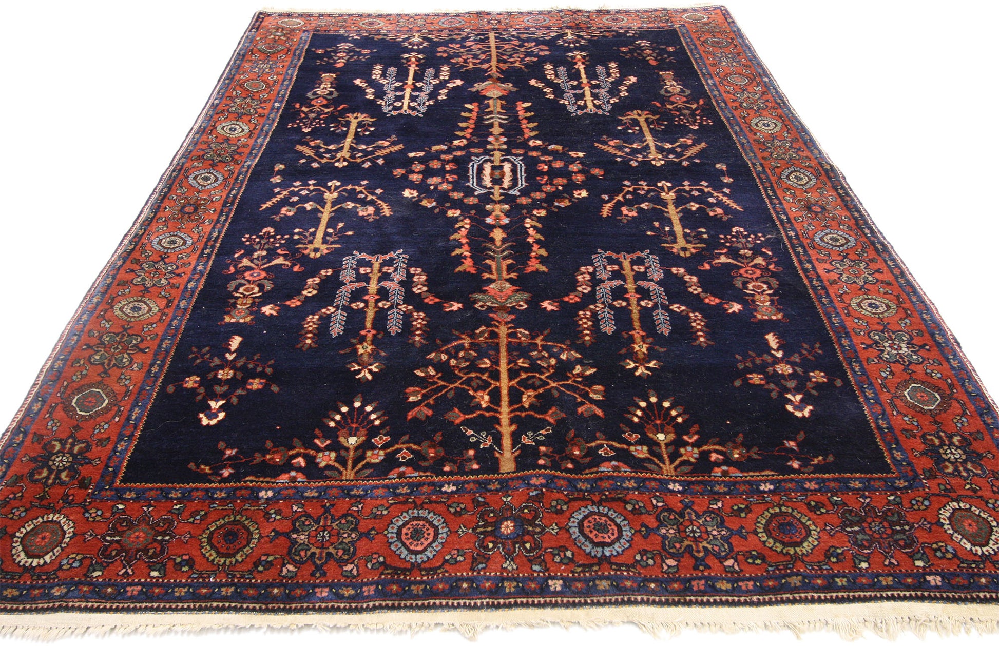 4 x 6 Antique Persian Sarouk Rug 77208