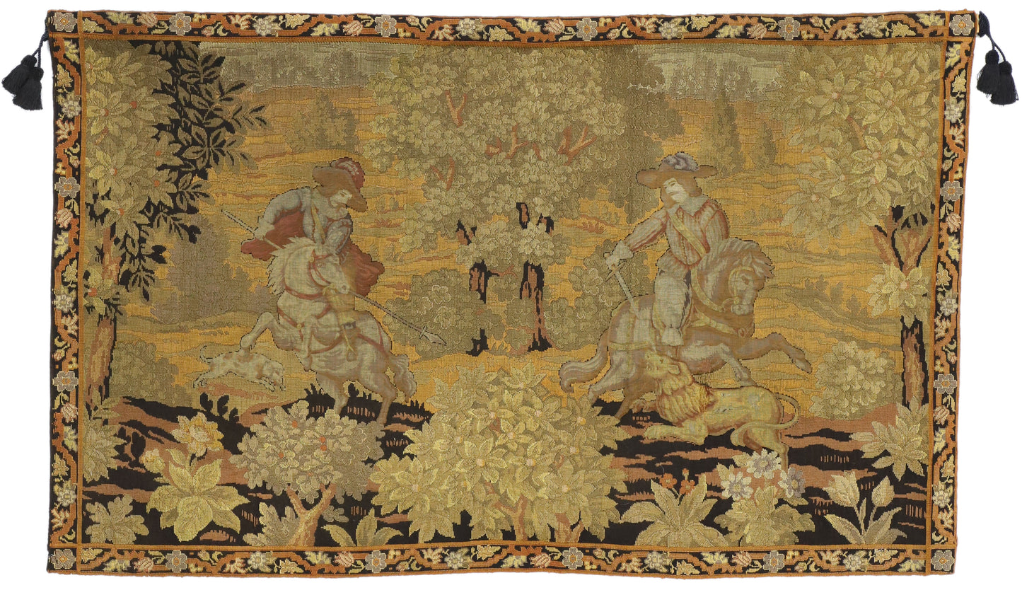 4 x 6 Antique English Tapestry 77220