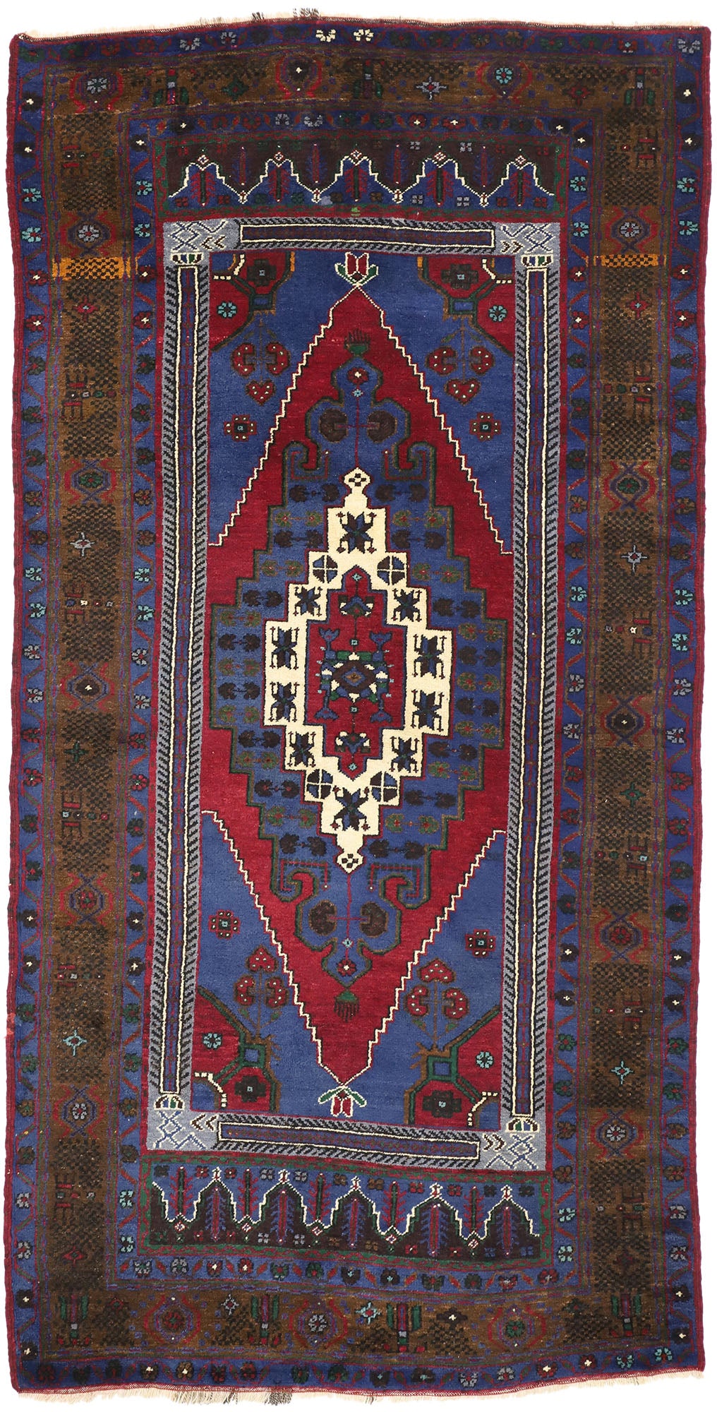 5 x 10 Vintage Turkish Oushak Rug 77226