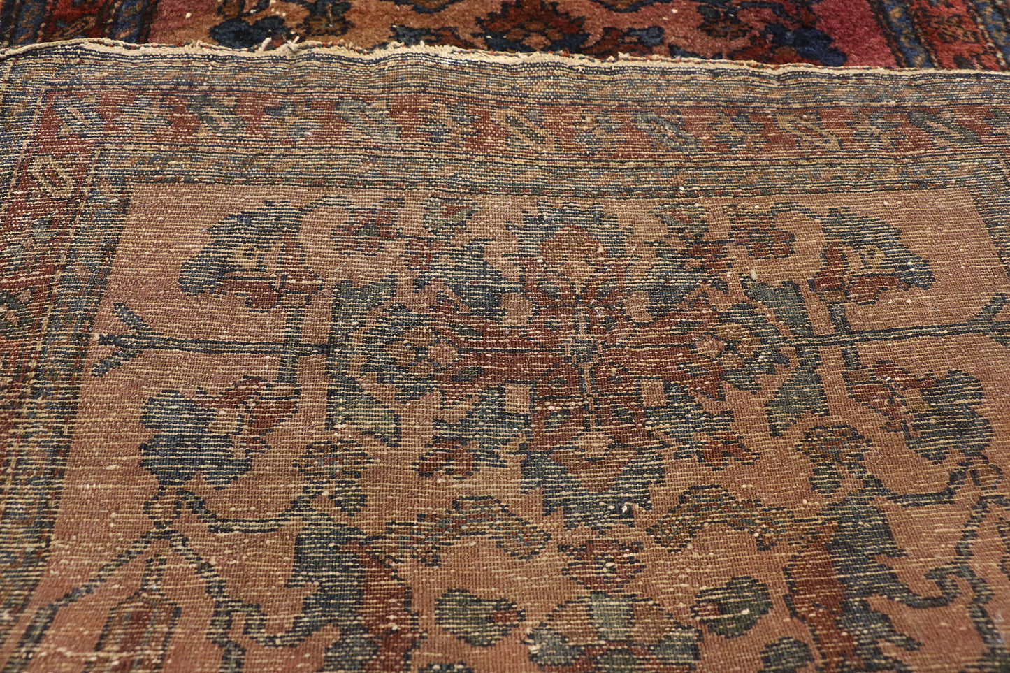3 x 16 Antique Persian Lilihan Rug Runner 77236