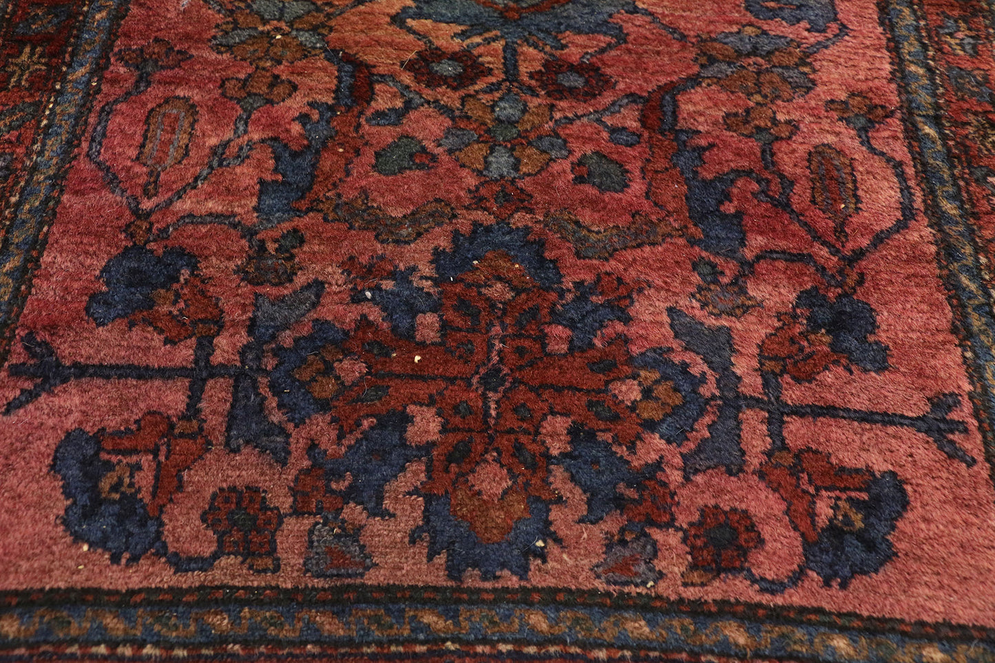 3 x 16 Antique Persian Lilihan Rug Runner 77236