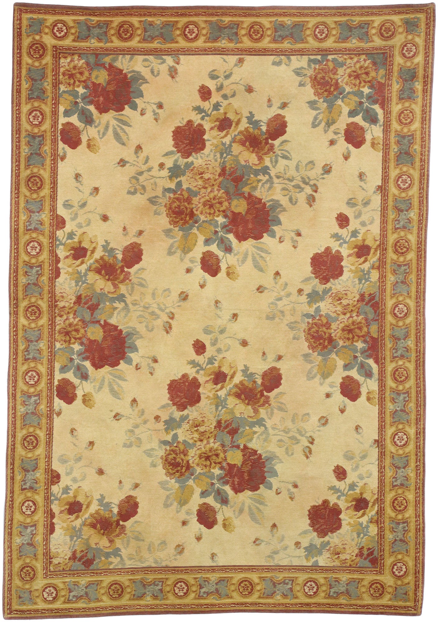 4 x 6 Vintage English Rose Tapestry 77243