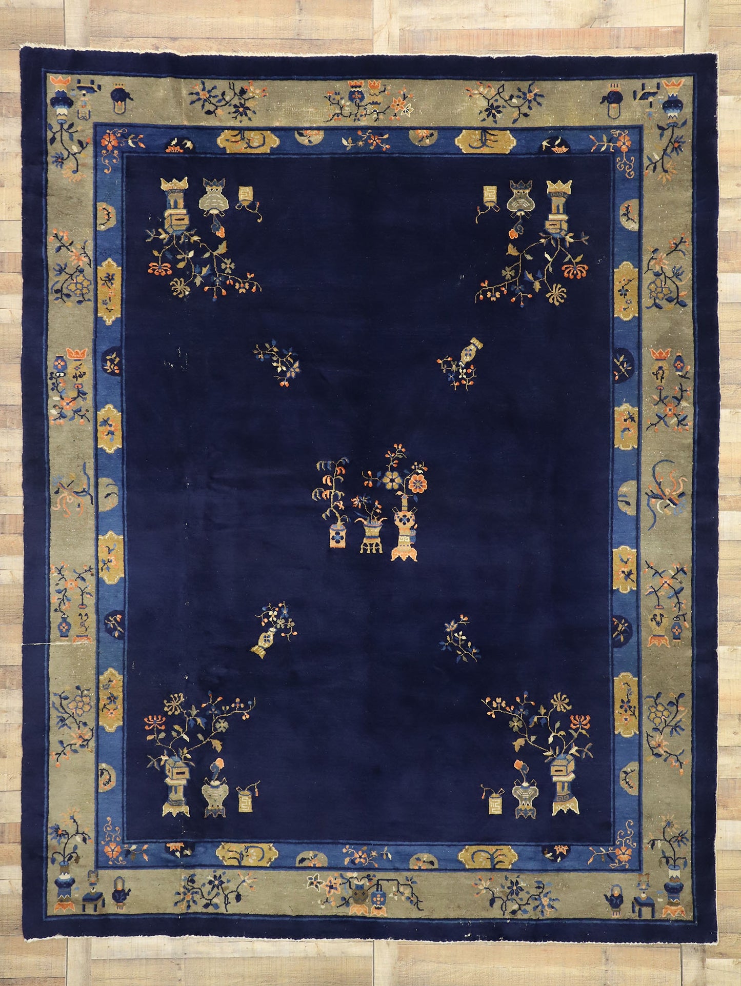 9 x 12 Antique Chinese Peking Rug 77260