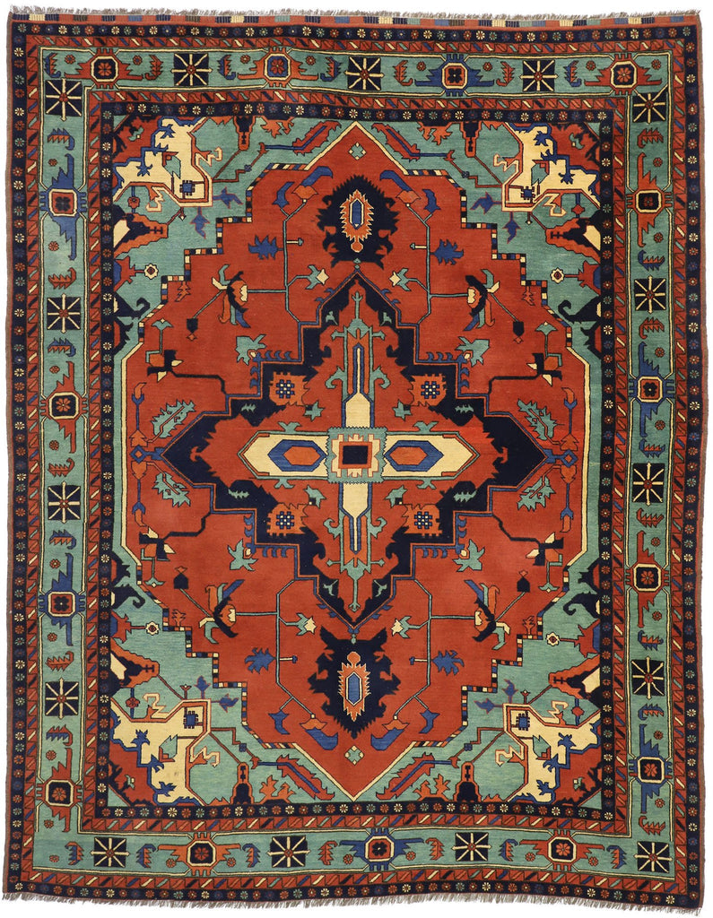 9 x 11 Vintage Afghan Rug 77274