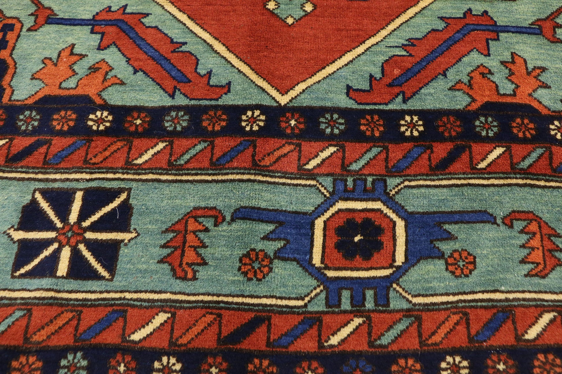 9 x 11 Vintage Afghan Rug 77274