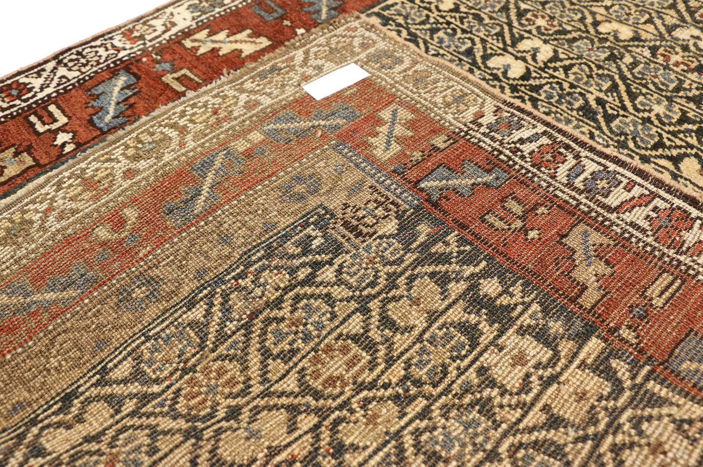 4 x 14 Antique Persian Kurdish Rug 77278
