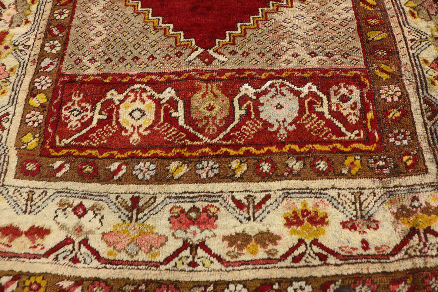 4 x 10 Vintage Turkish Oushak Runner 77284