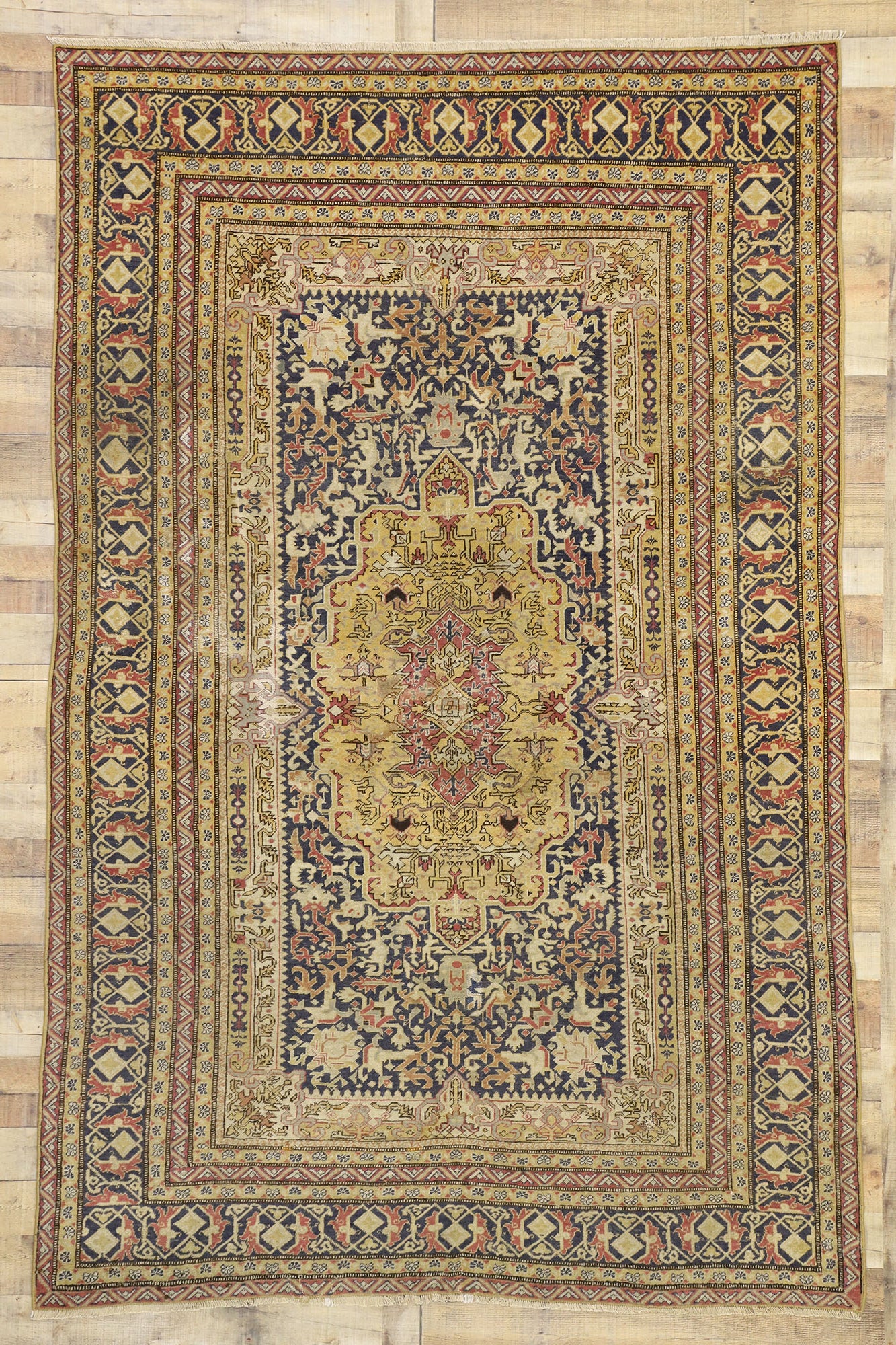 6 x 10 Antique Turkish Sivas Rug 77288