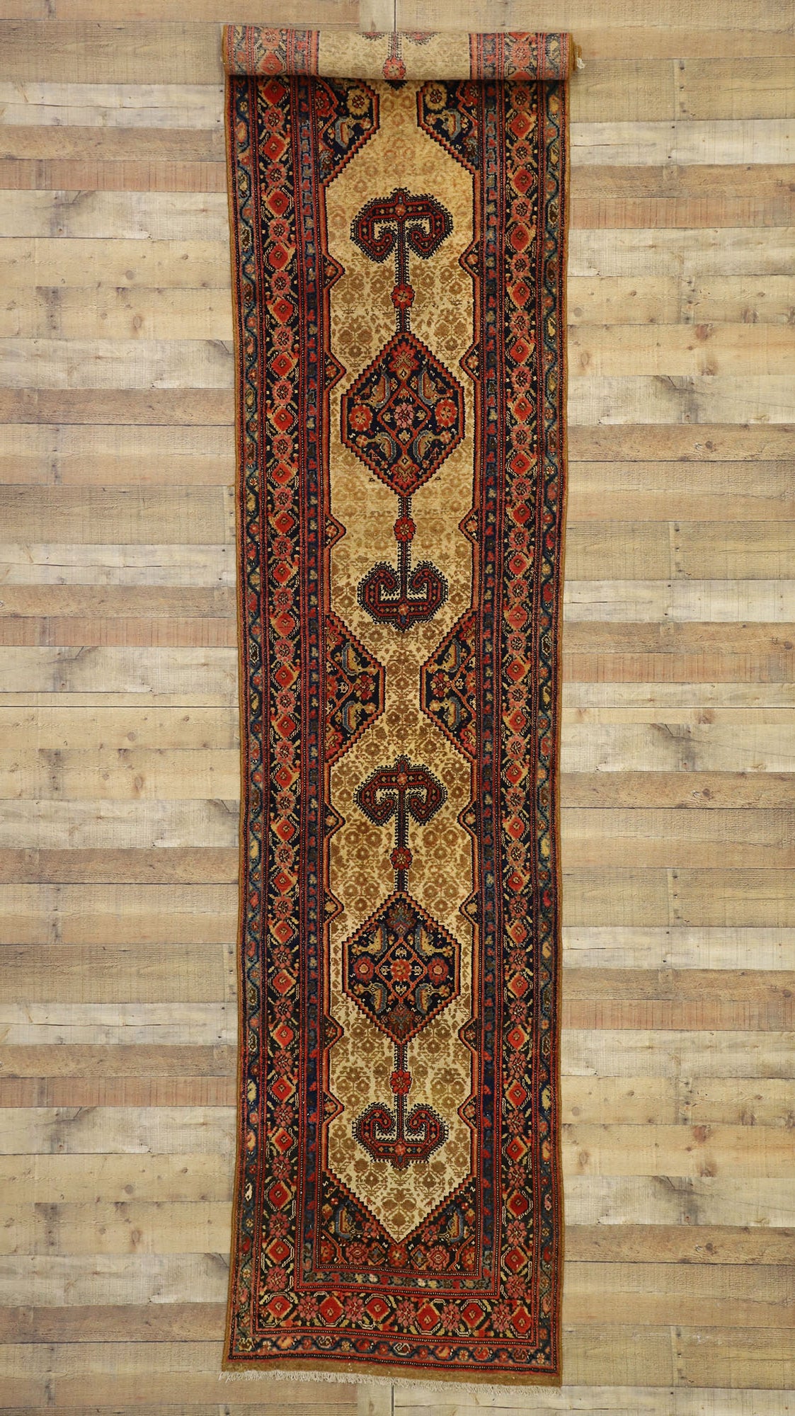 3 x 16 Antique Persian Malayer Runner 77292