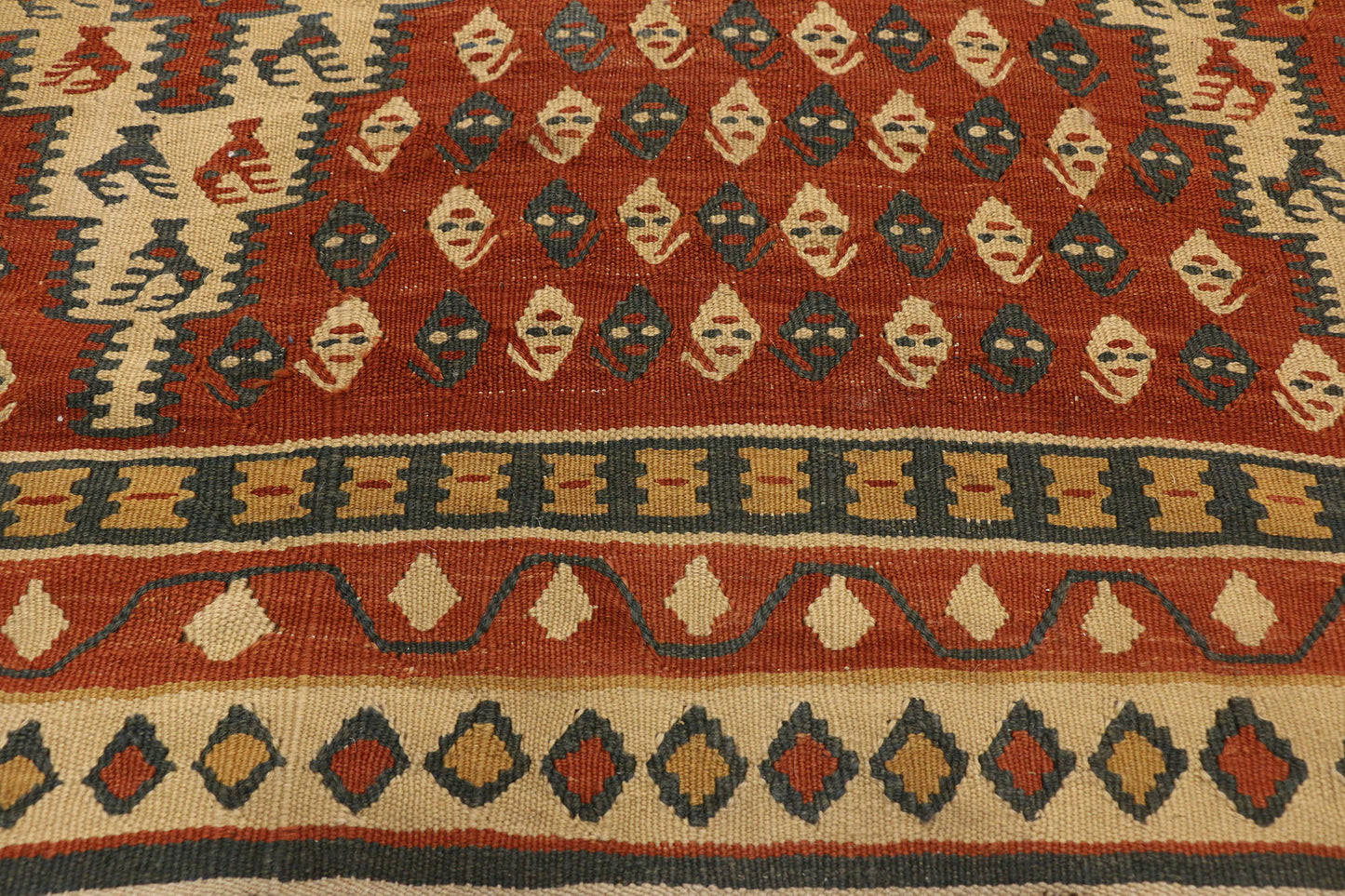 7 x 12 Vintage Persian Kilim Rug 77294