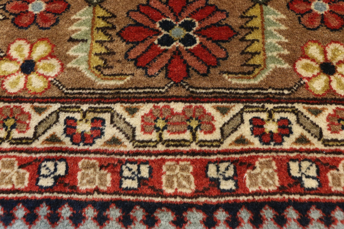 8 x 12 Vintage Romanian Tribal Rug 77299