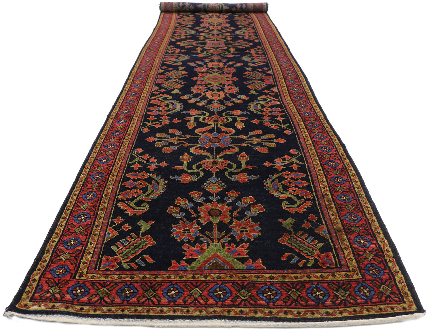 3 x 16 Antique Persian Malayer Runner 77302