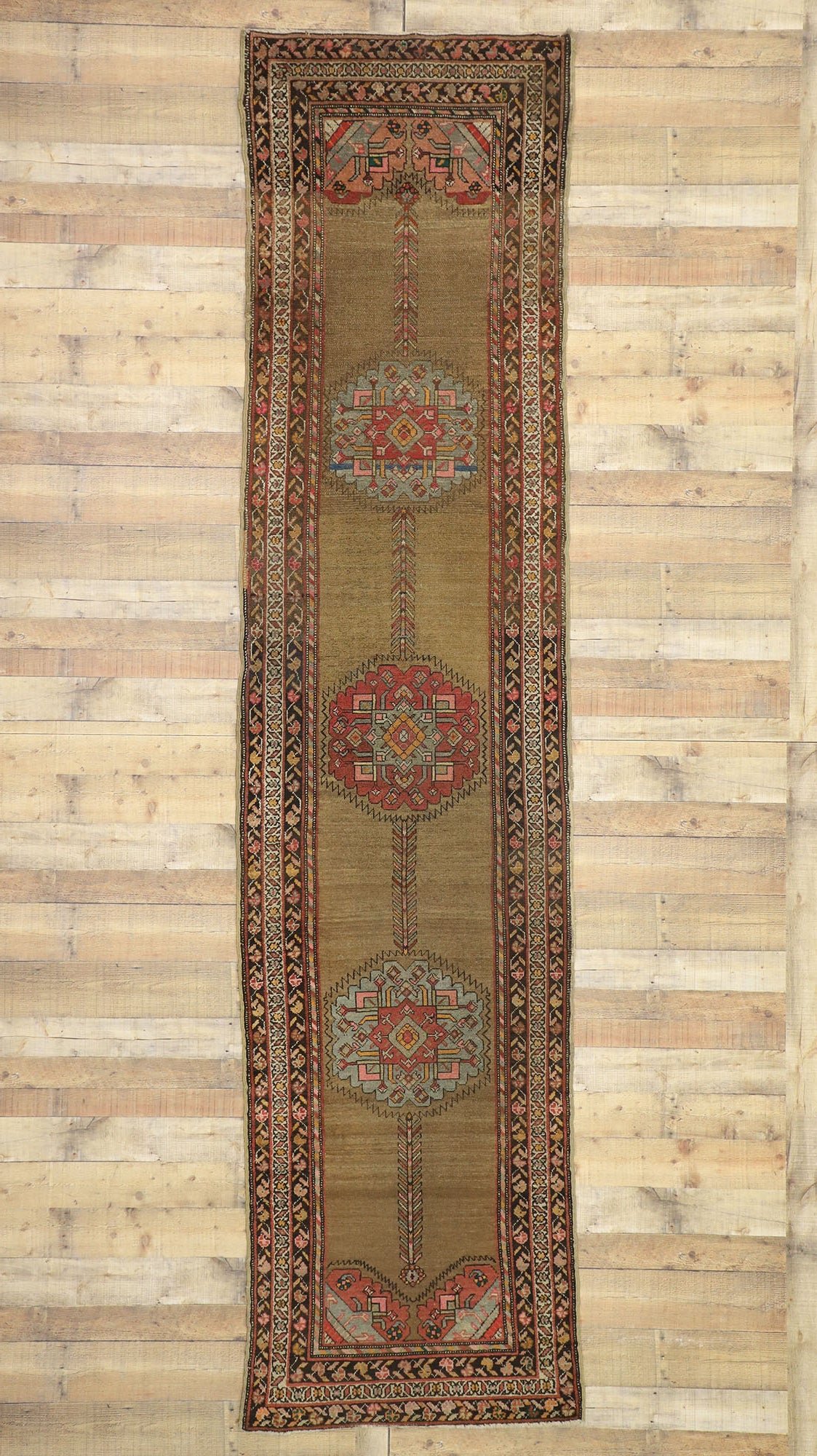 3 x 13 Antique Persian Malayer Runner 77305