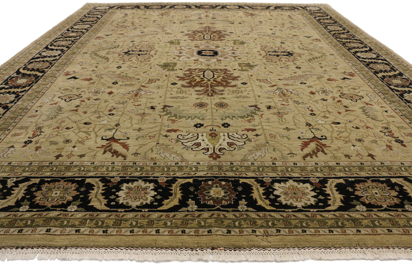 9 x 12 Vintage Indian Rug 77306