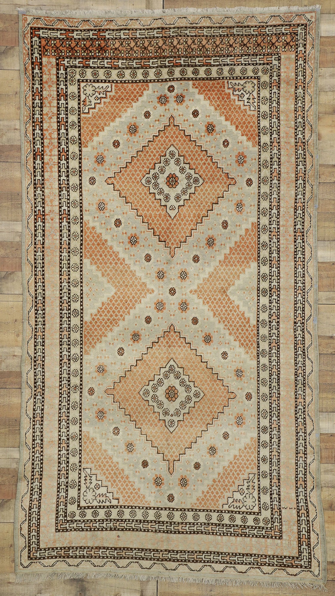 5 x 10 Vintage Turkestan Khotan Rug 77310