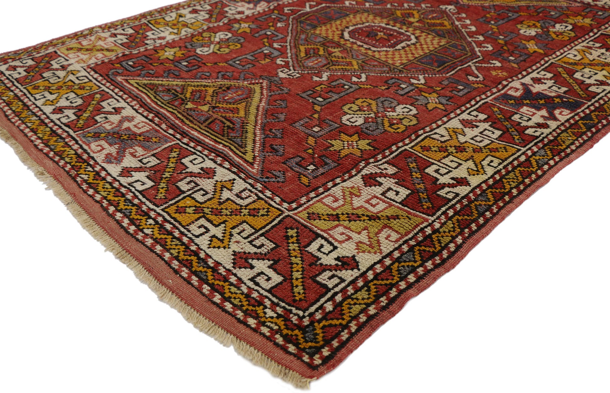 4 x 6 Vintage Turkish Oushak Rug 77311