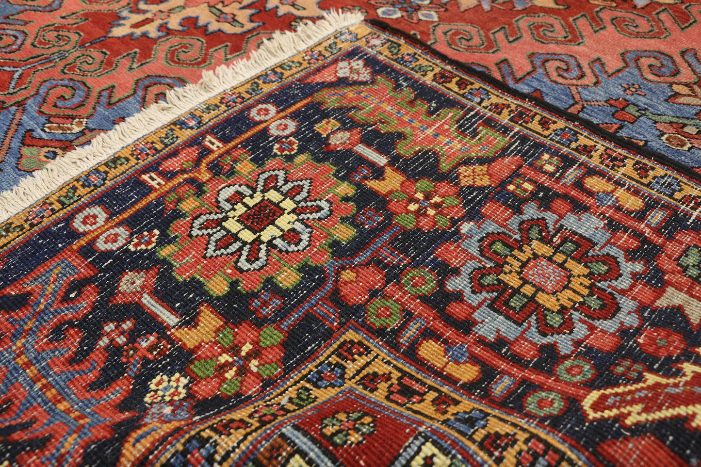 9 x 12 Antique Persian Heriz Rug 77322