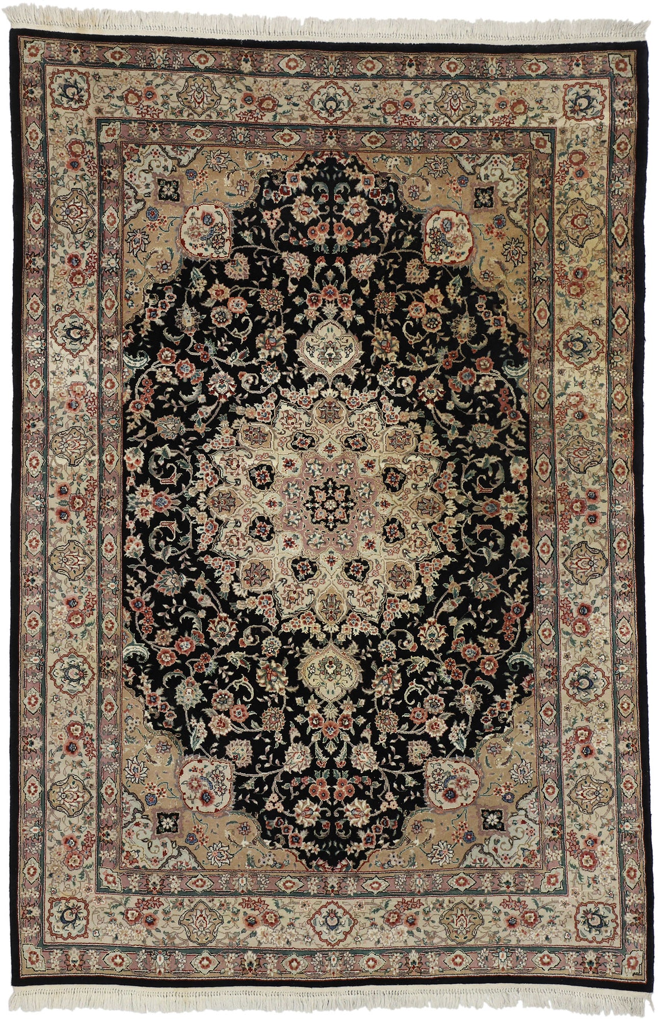 6 x 9 Vintage Chinese Tabriz Rug 77329