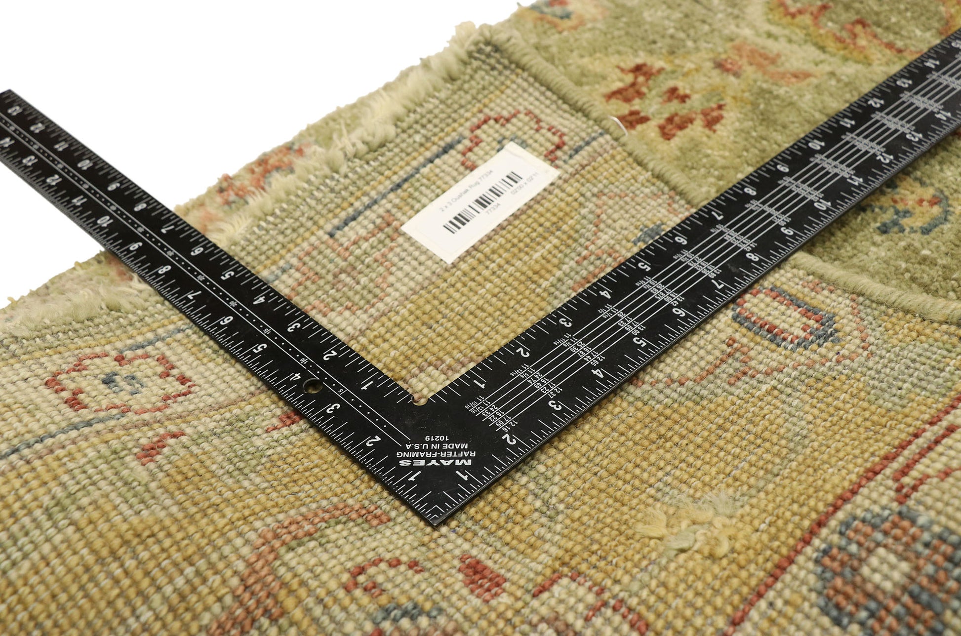 2 x 3 Modern Wagireh Oushak Rug 77334
