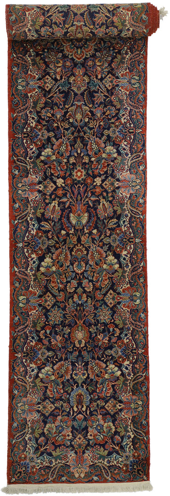 3 x 18 Antique Persian Qazvin Runner 77350