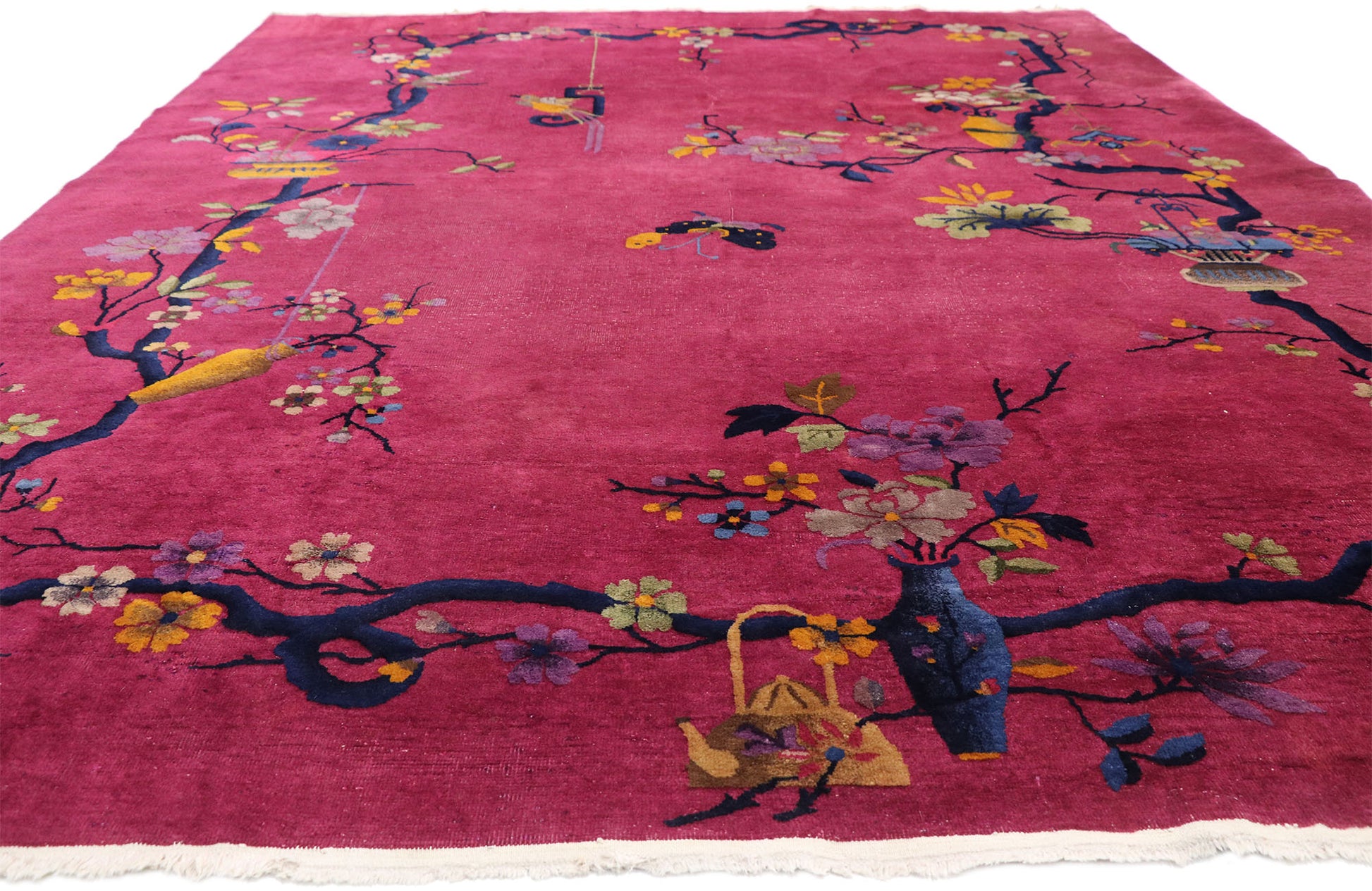 9 x 12 Antique Chinese Art Deco Rug 77363