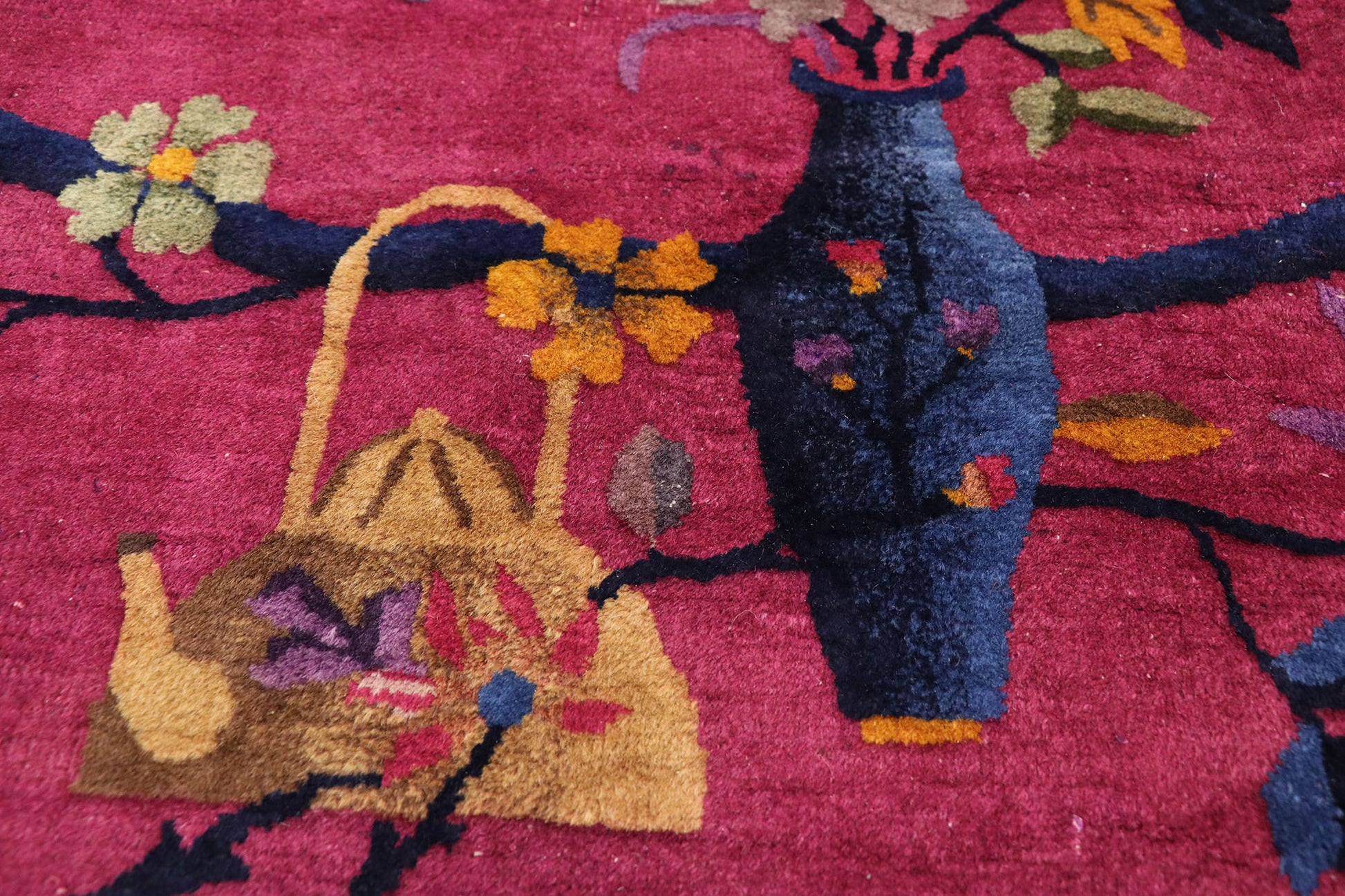 9 x 12 Antique Chinese Art Deco Rug 77363