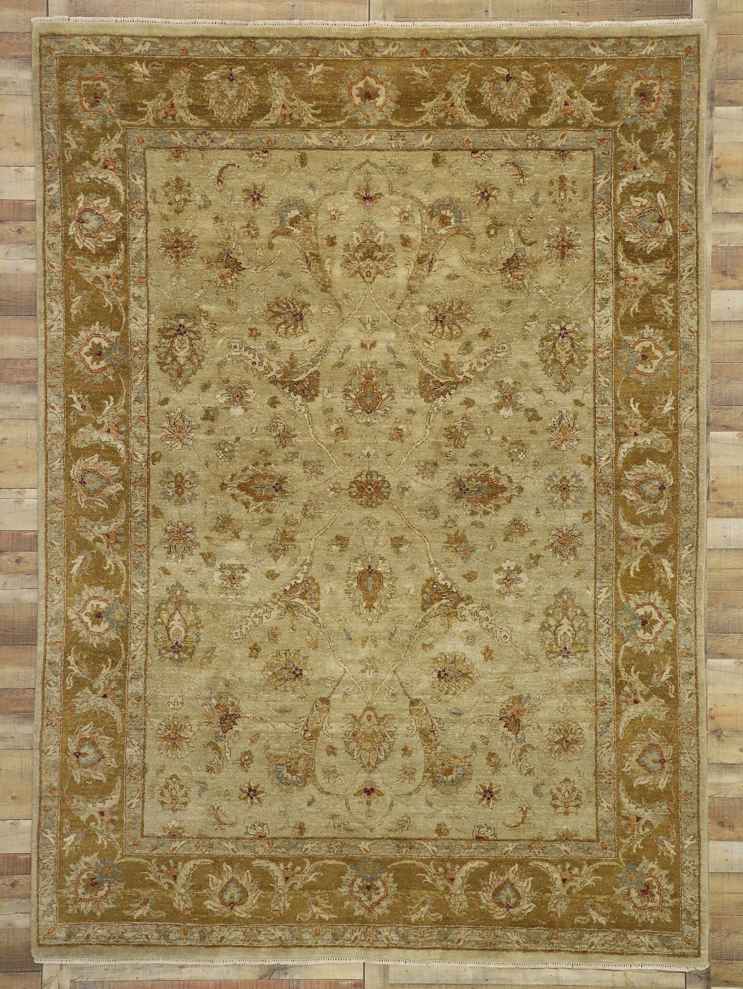 8 x 12 Vintage Indian Rug 77366