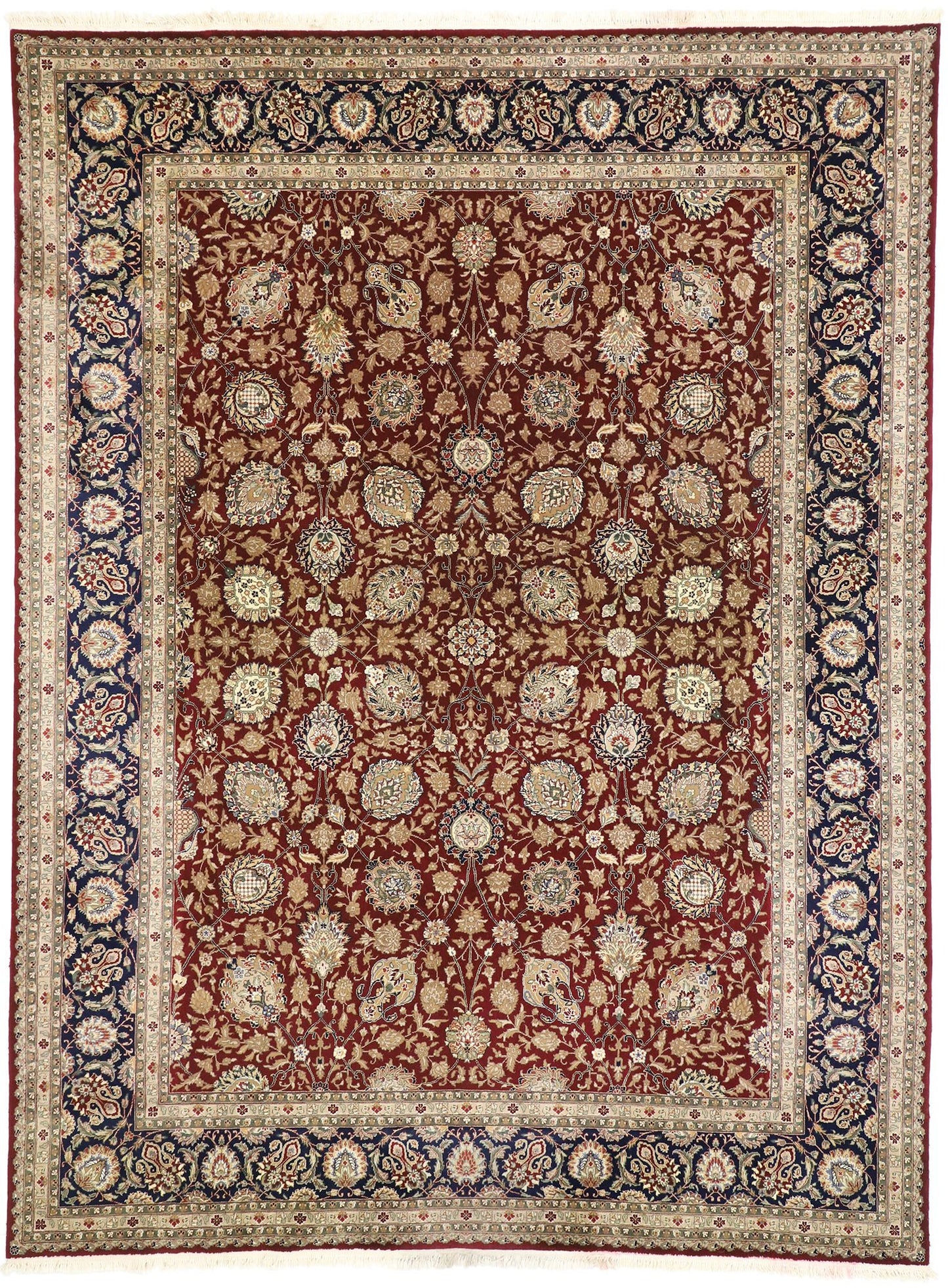 9 x 12 Vintage Chinese Tabriz Rug 77369