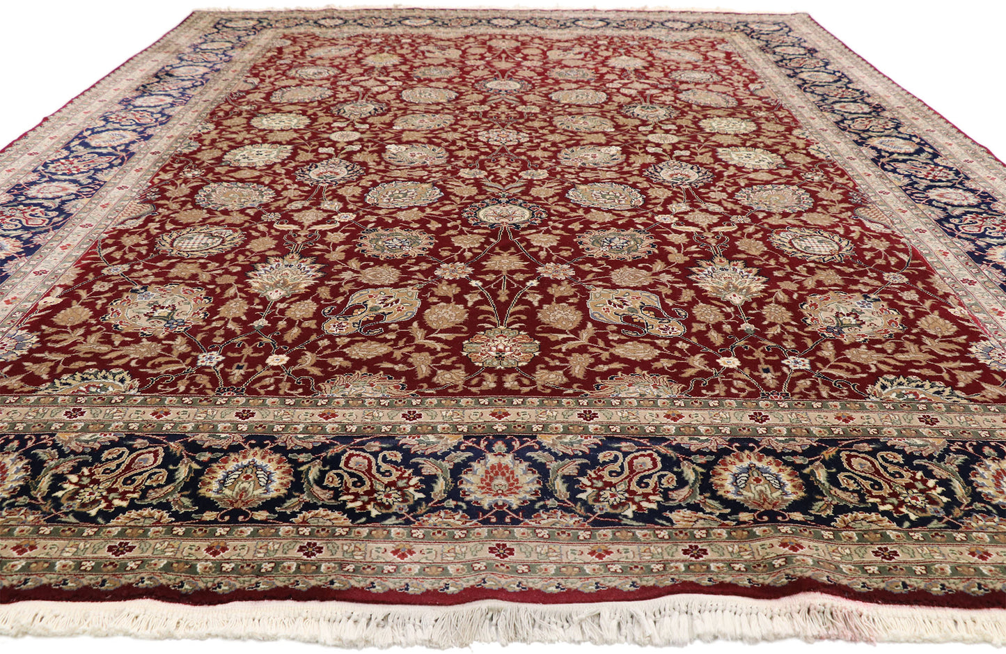 9 x 12 Vintage Chinese Tabriz Rug 77369