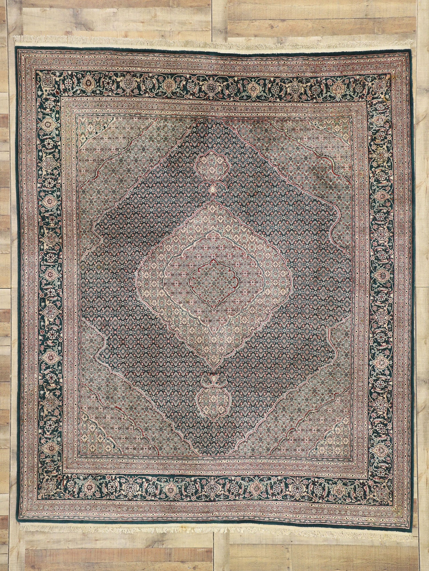 8 x 9 Vintage Chinese Tabriz Rug 77378