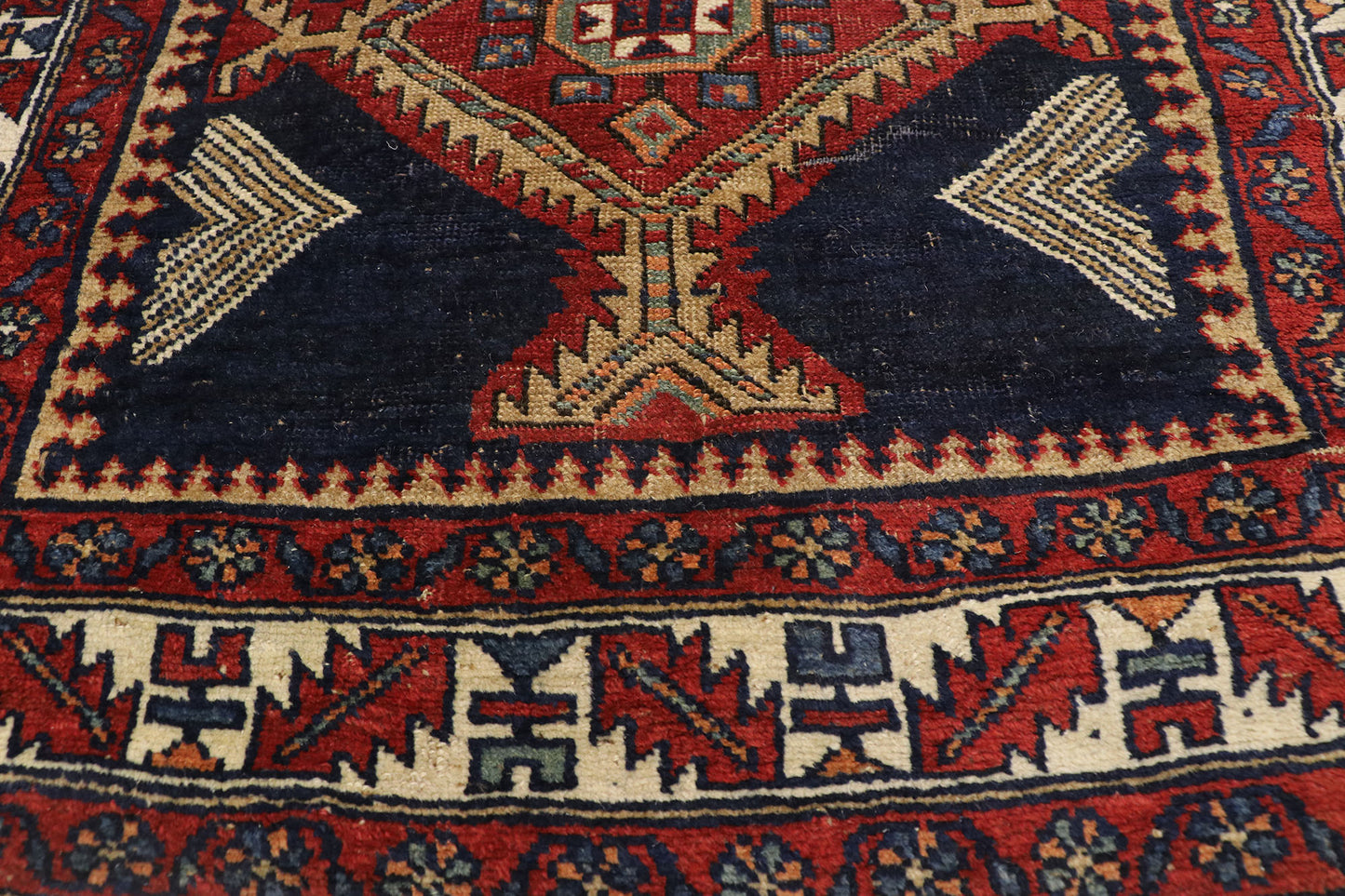3 x 14 Vintage Persian Heriz Runner 77396