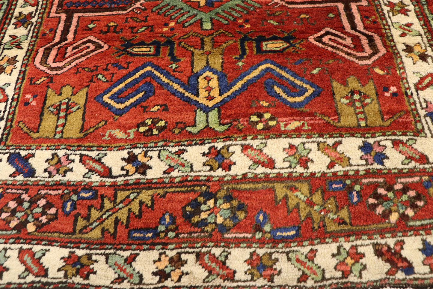 3 x 18 Antique Persian Heriz Runner 77399