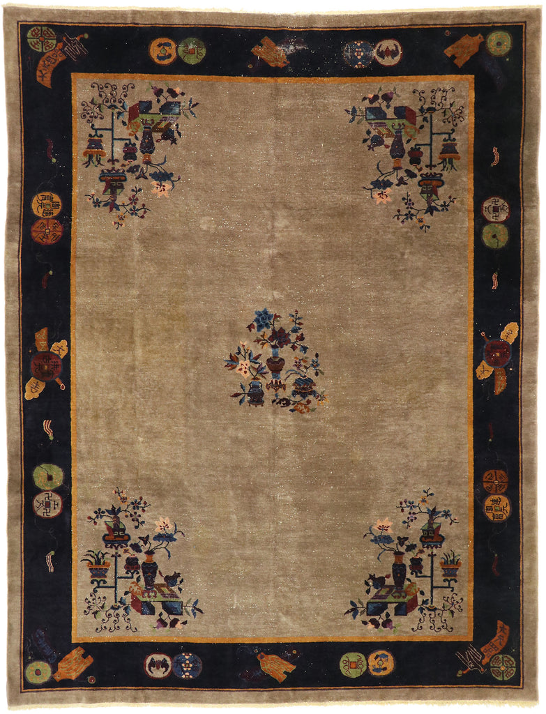 9 x 12 Antique Chinese Peking Rug 77407