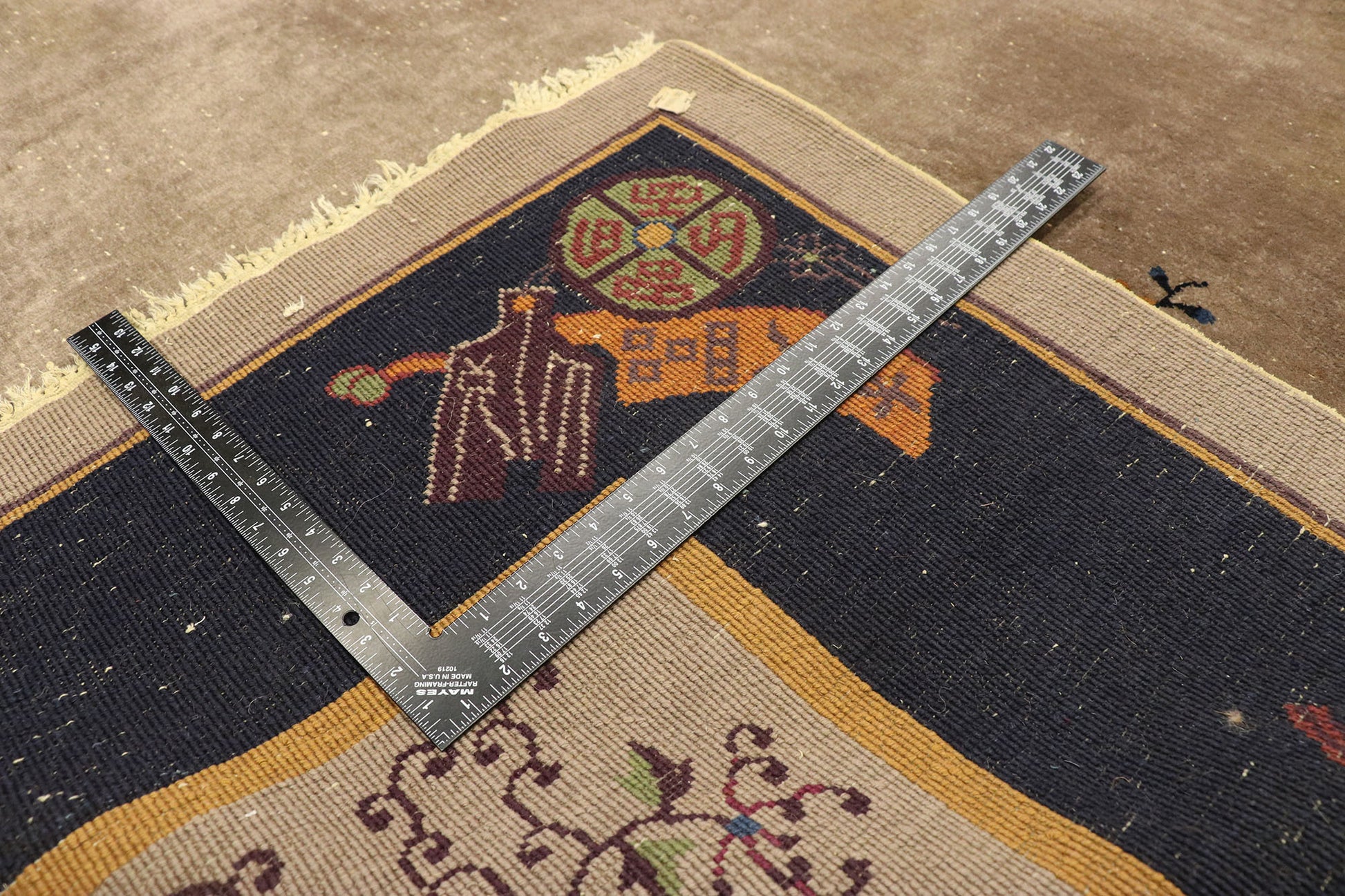 9 x 12 Antique Chinese Peking Rug 77407