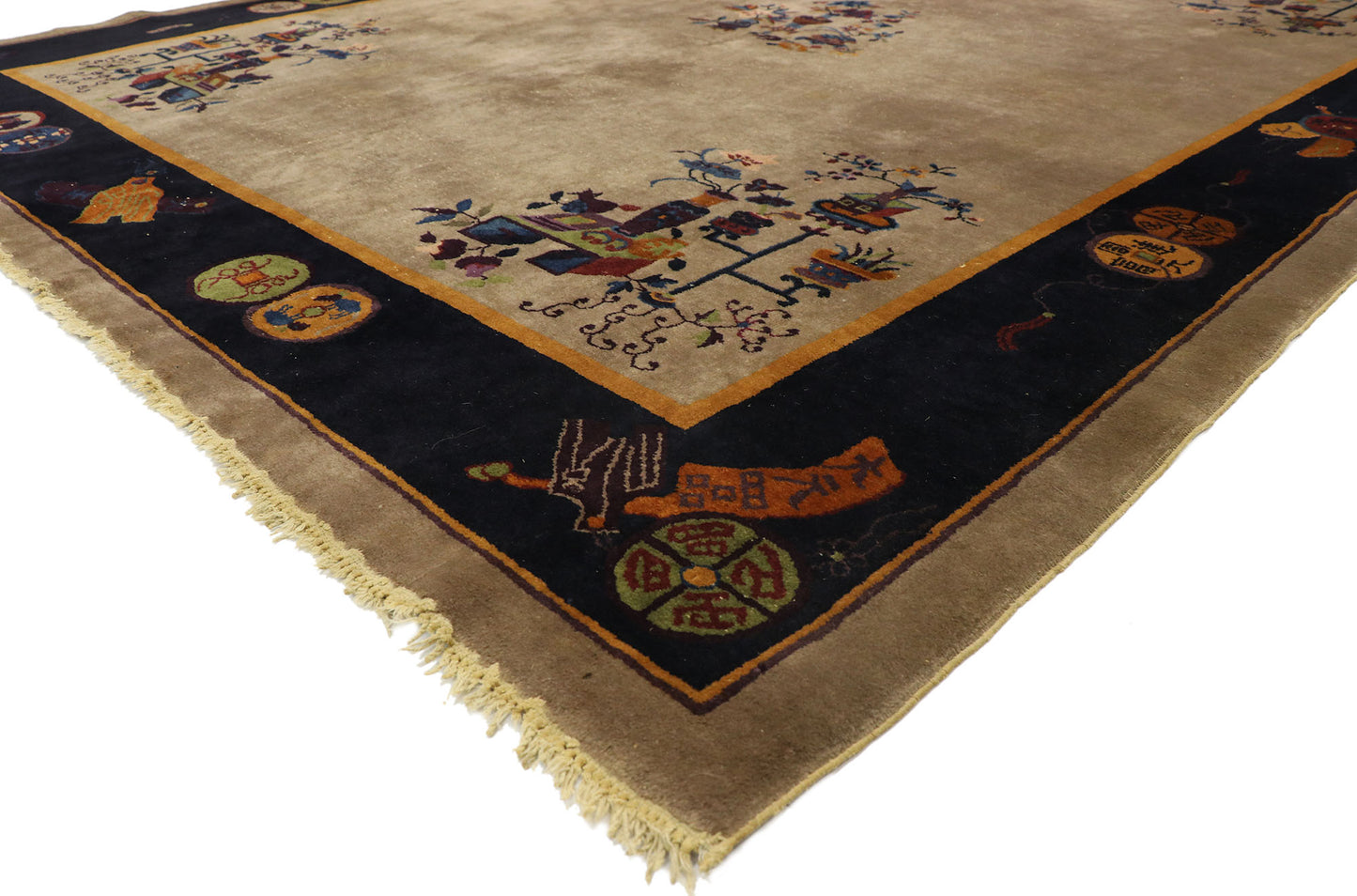 9 x 12 Antique Chinese Peking Rug 77407