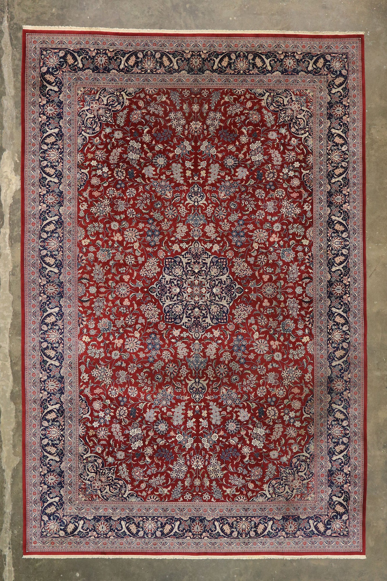 12 x 18 Vintage Chinese Tabriz Rug 77415
